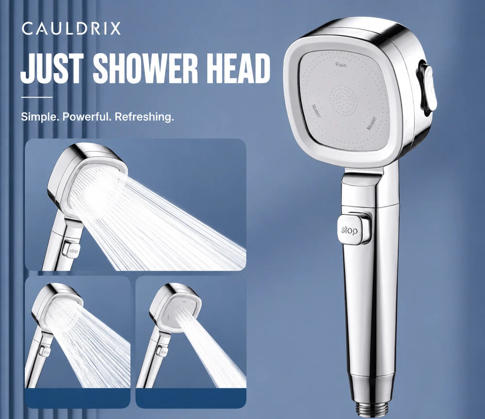Cauldrix™ HydroForce High Pressure Shower Head  Upgrade your daily shower with powerful water pressure and a cleaner, more refreshing rinse.