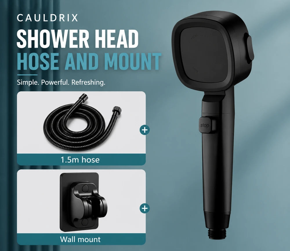 Cauldrix™ HydroForce High Pressure Shower Head  Upgrade your daily shower with powerful water pressure and a cleaner, more refreshing rinse.