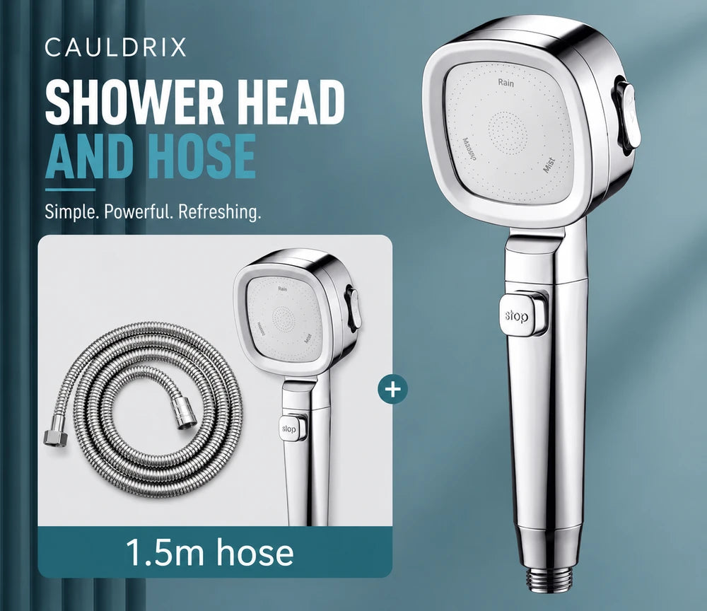Cauldrix™ HydroForce High Pressure Shower Head  Upgrade your daily shower with powerful water pressure and a cleaner, more refreshing rinse.