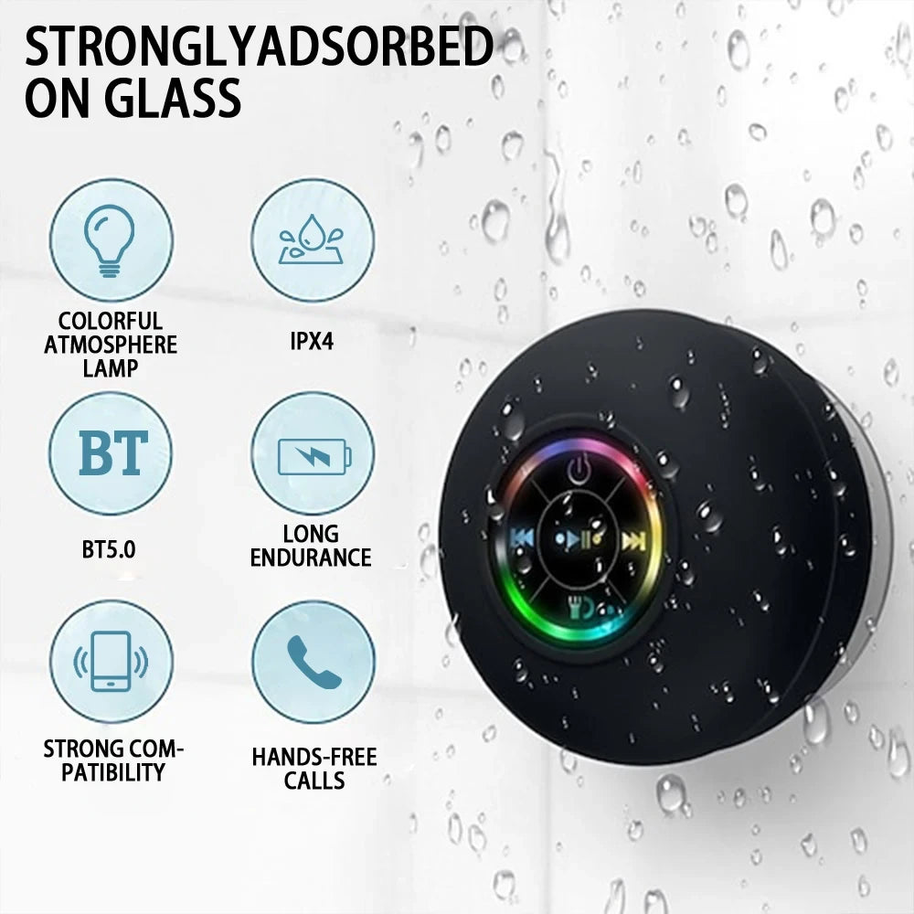 Cauldrix™ AquaBeat Portable Bluetooth Shower Speaker