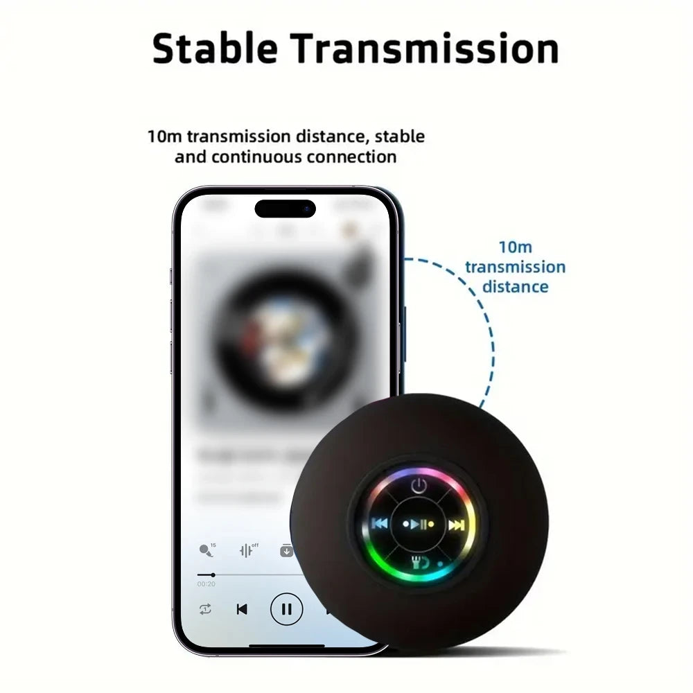 Cauldrix™ AquaBeat Portable Bluetooth Shower Speaker