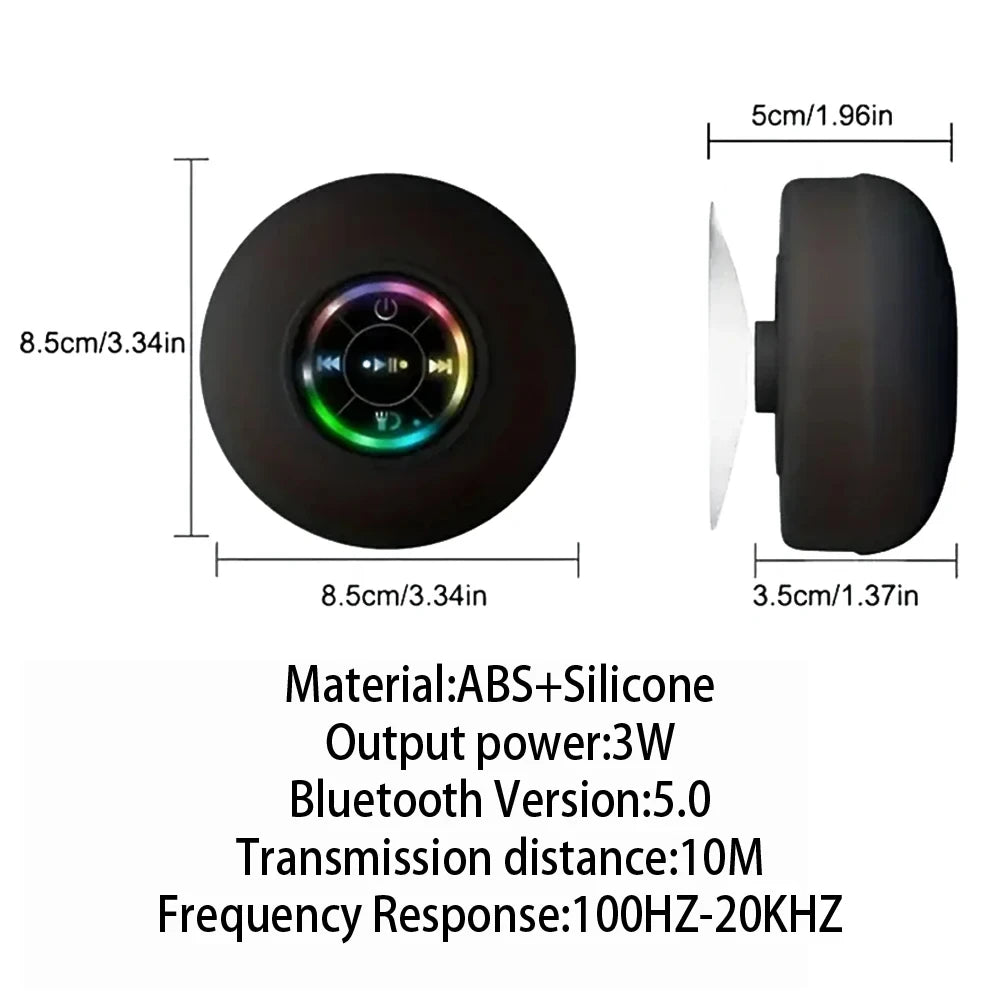 Cauldrix™ AquaBeat Portable Bluetooth Shower Speaker