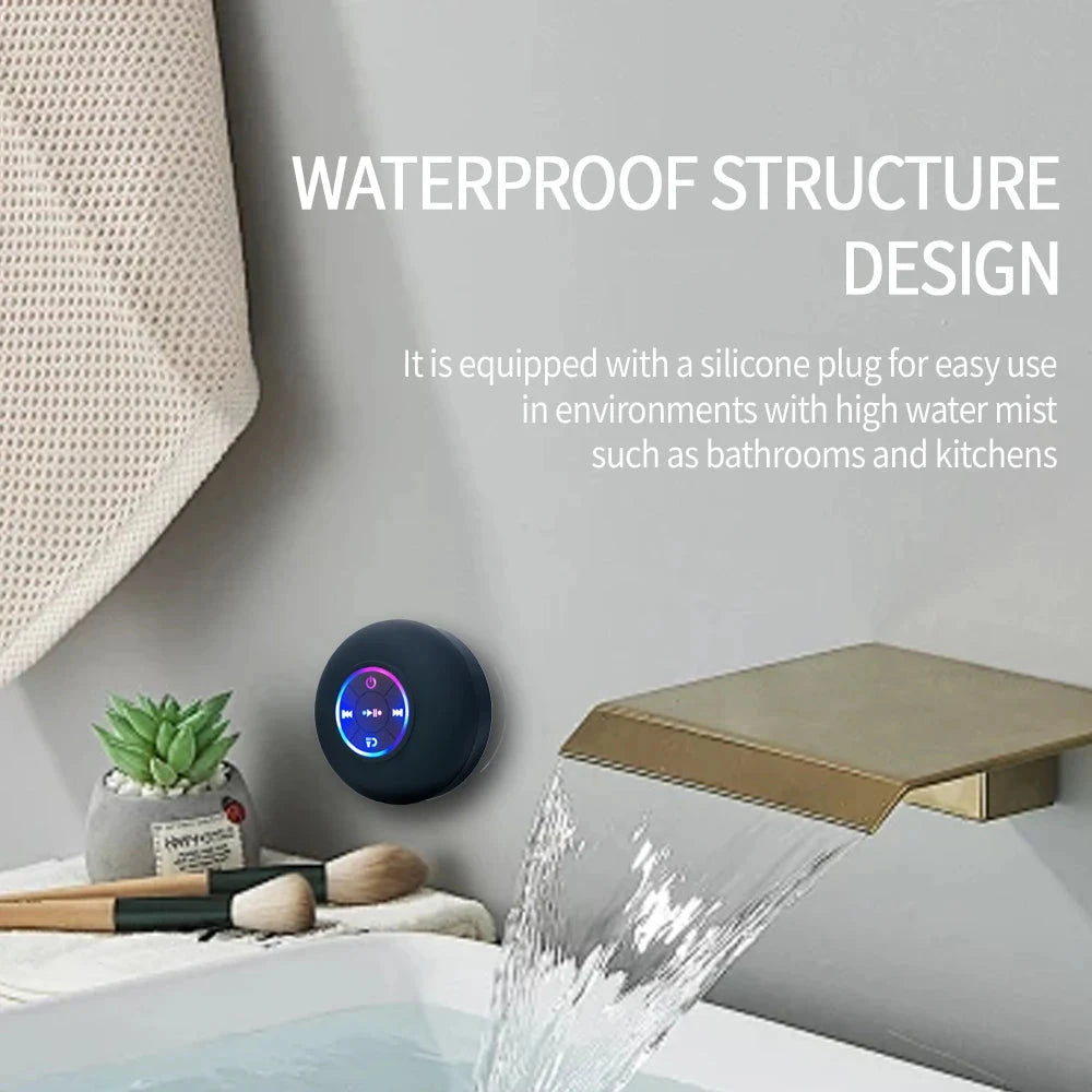 Cauldrix™ AquaBeat Portable Bluetooth Shower Speaker