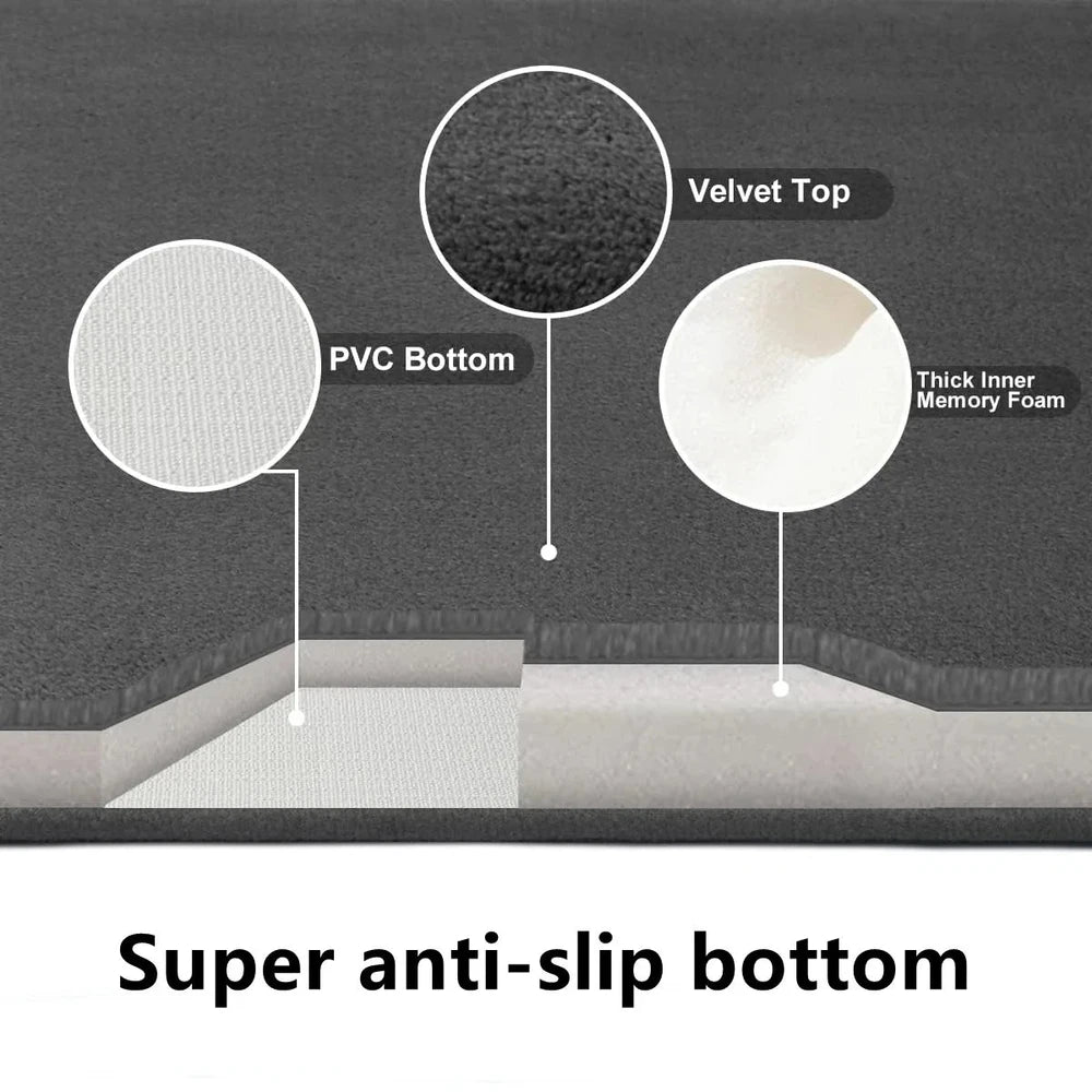 Cauldrix™ CloudStep Memory Foam Bath Mat – Quick-Dry & Non-Slip Bathroom Rug
