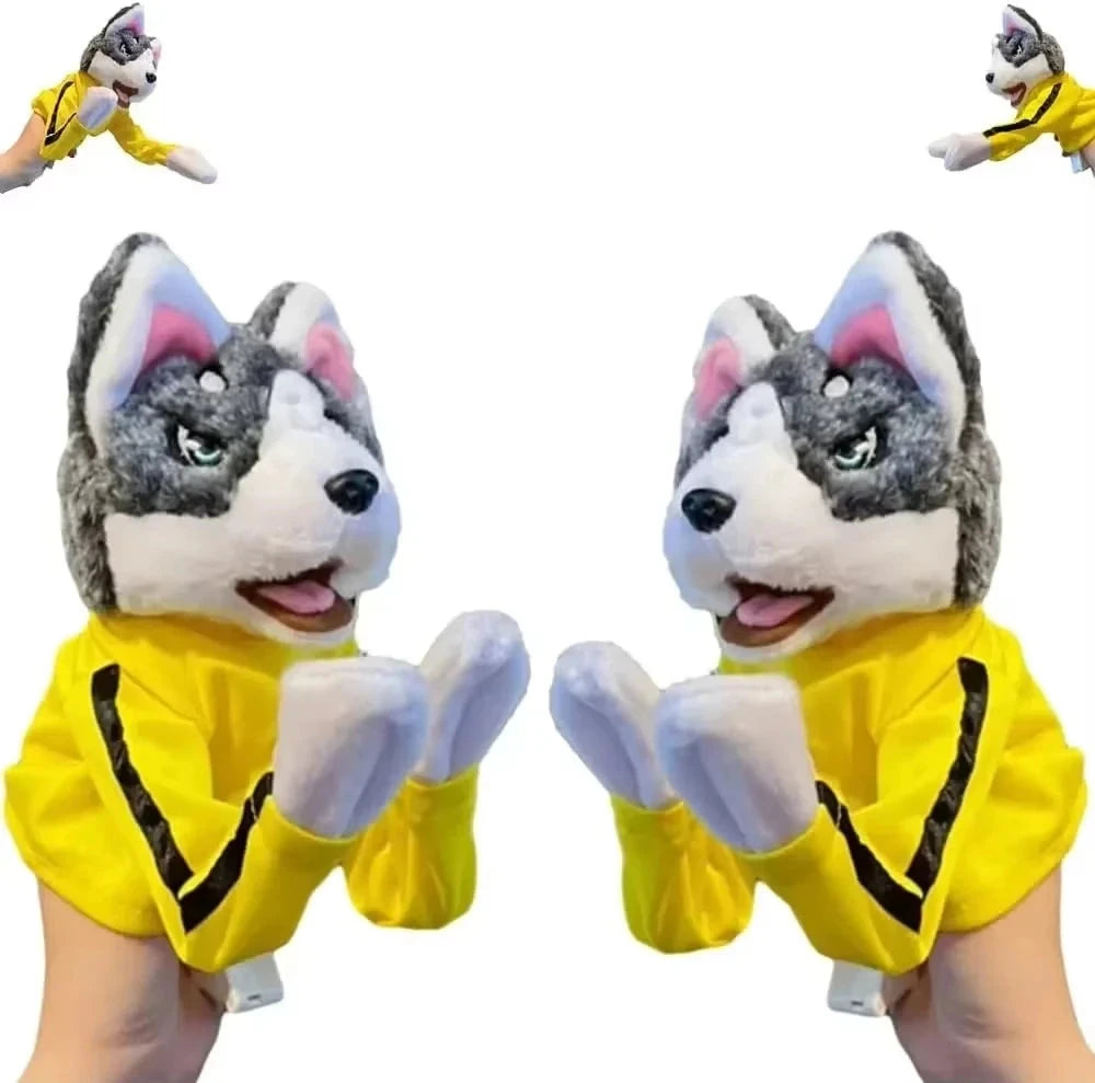 Kung Fu Husky Dog Boxer Funny Hand Puppet Party Favor