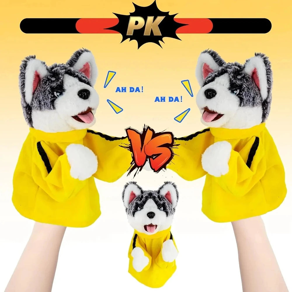 Kung Fu Husky Dog Boxer Funny Hand Puppet Party Favor
