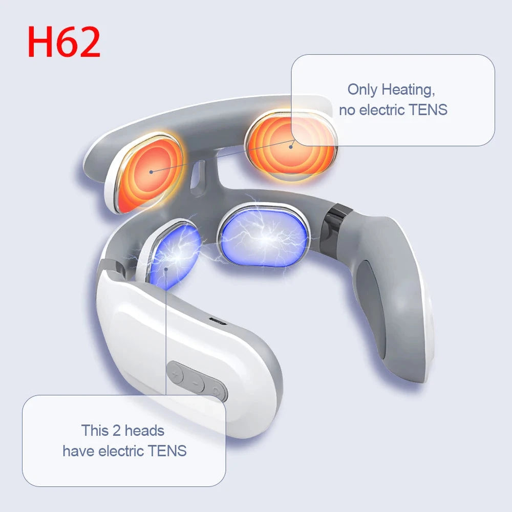 Cauldrix™ PulseRelief Pro – Wireless TENS Neck & Shoulder Massager with Heat