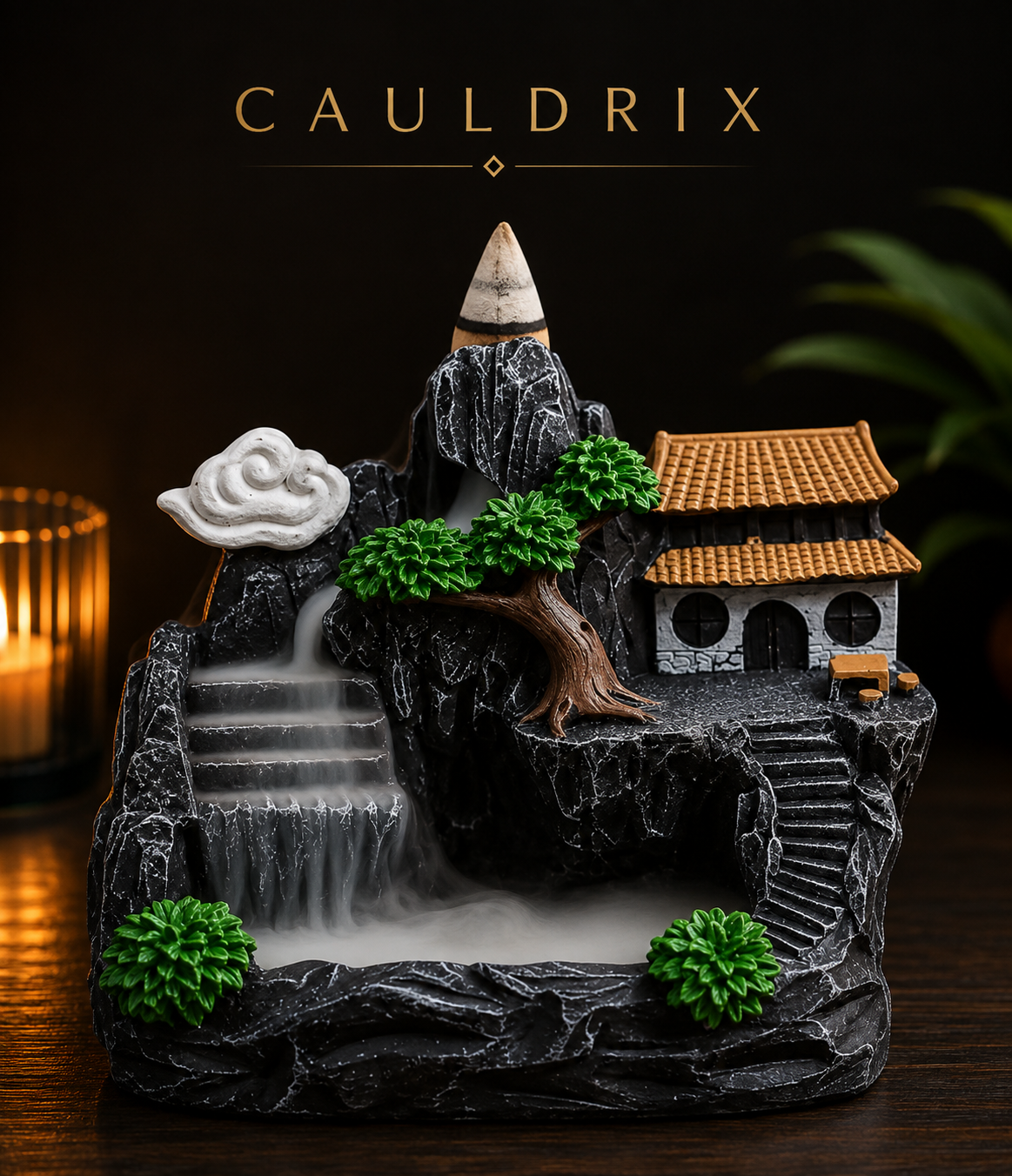 Cauldrix™ Serenity Falls Backflow Incense Burners