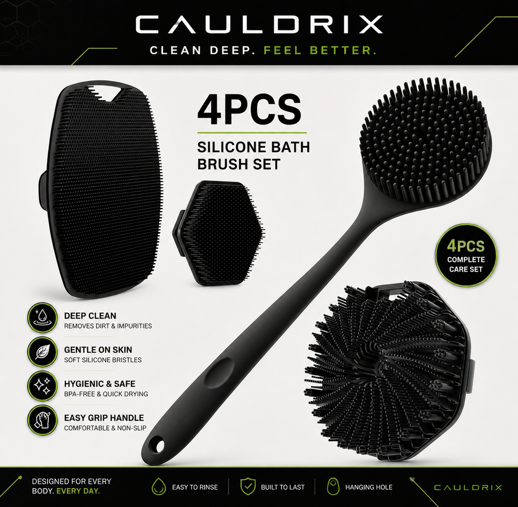 Cauldrix™ ForgeScrub 1-4 Silicone Face & Body Brush