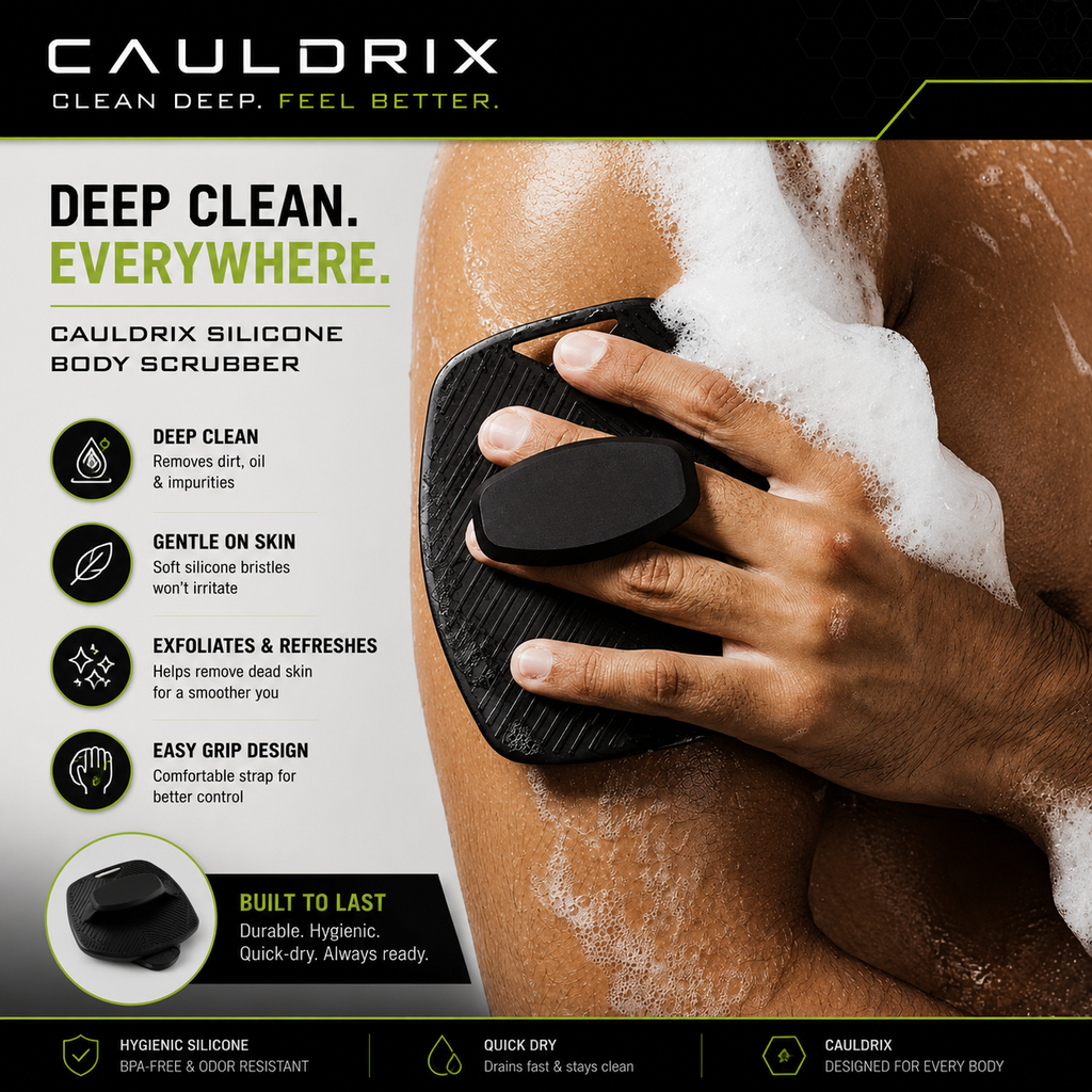 Cauldrix™ ForgeScrub 1-4 Silicone Face & Body Brush
