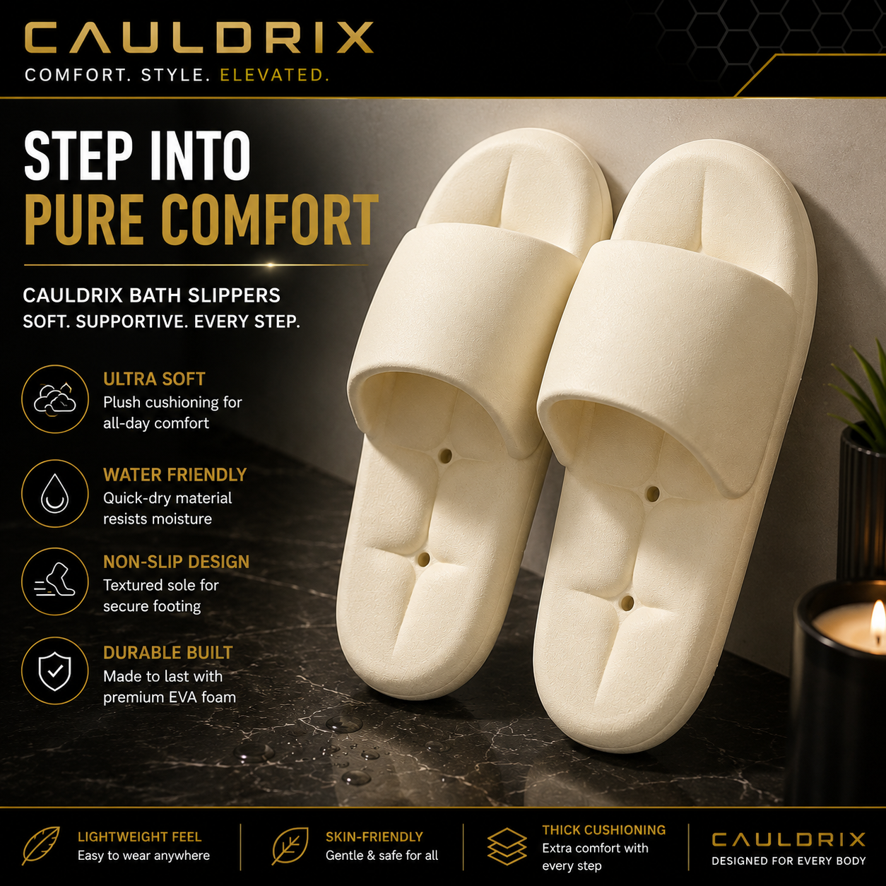 Cauldrix™ CloudStep Bathroom Slides
