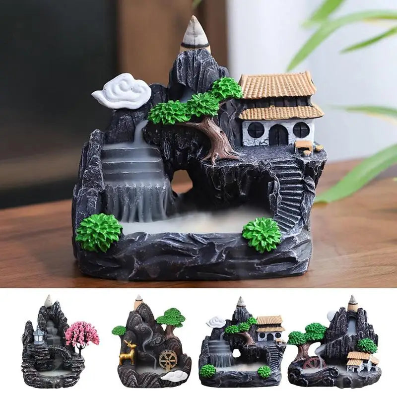 Cauldrix™ Serenity Falls Backflow Incense Burners