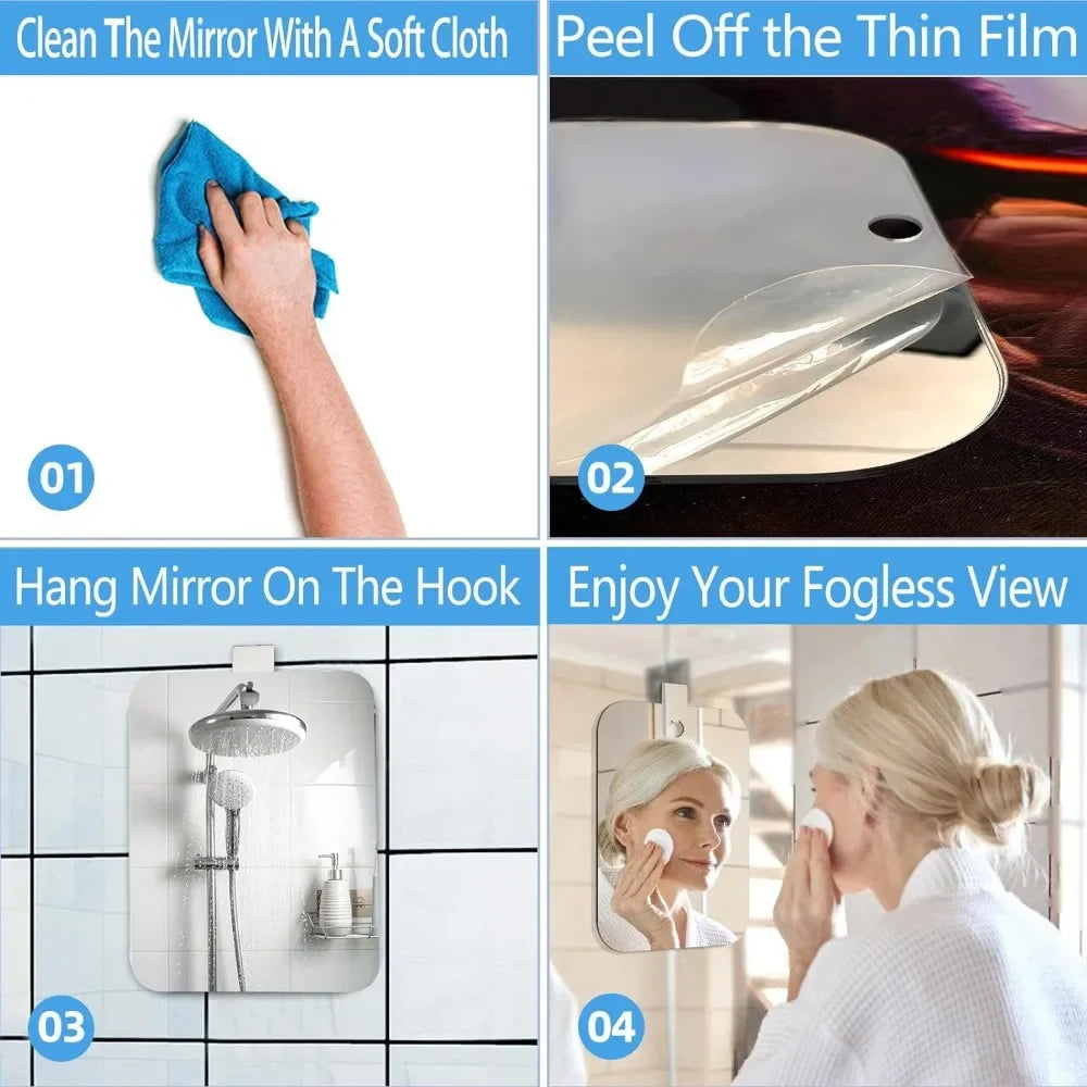 Cauldrix™ Anti-Fog Shower Mirror