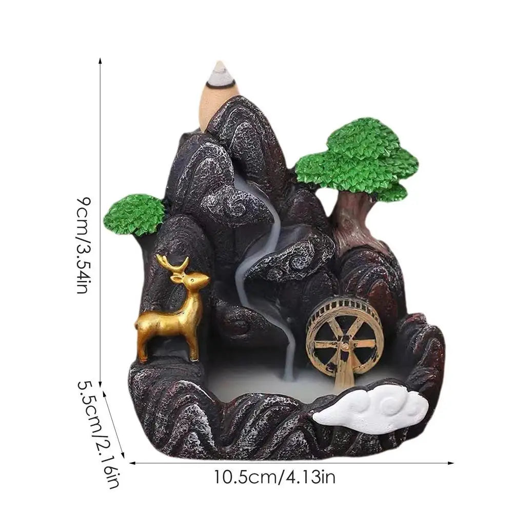 Cauldrix™ Serenity Falls Backflow Incense Burners