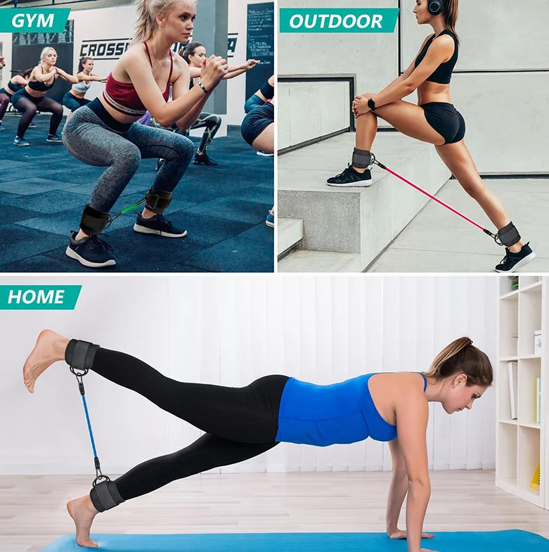Cauldrix™ BootyBurn 6-Piece Ankle Resistance Flex Band Set