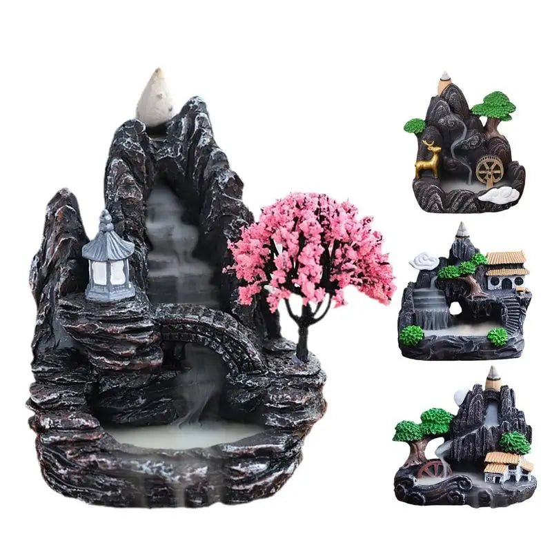 Cauldrix™ Serenity Falls Backflow Incense Burners