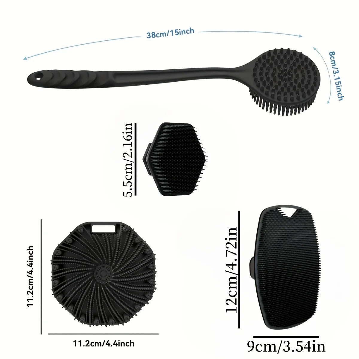 Cauldrix™ ForgeScrub 1-4 Silicone Face & Body Brush